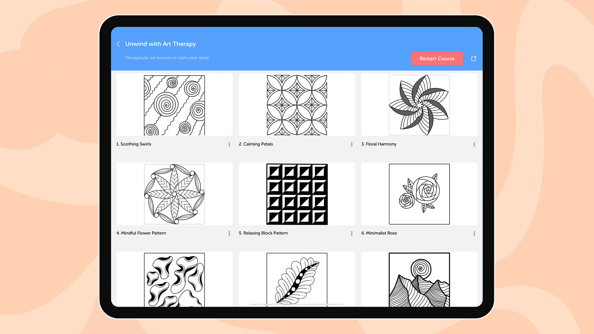 Art Therapy Lesson view