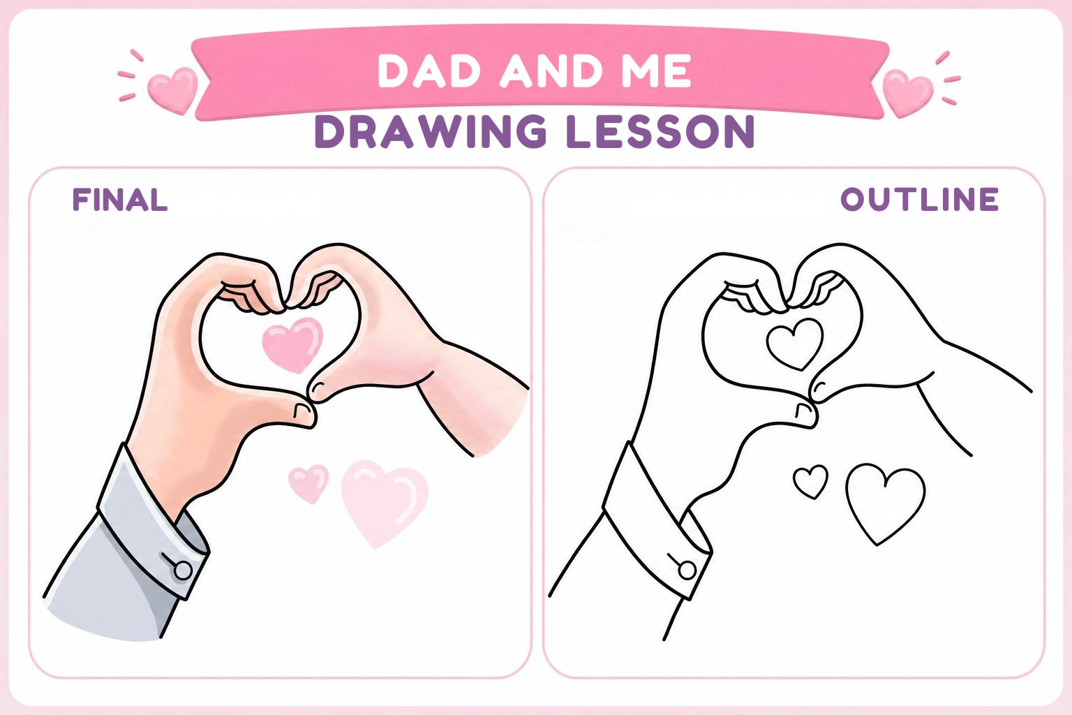 Dad and Me lesson by Drawing Desk