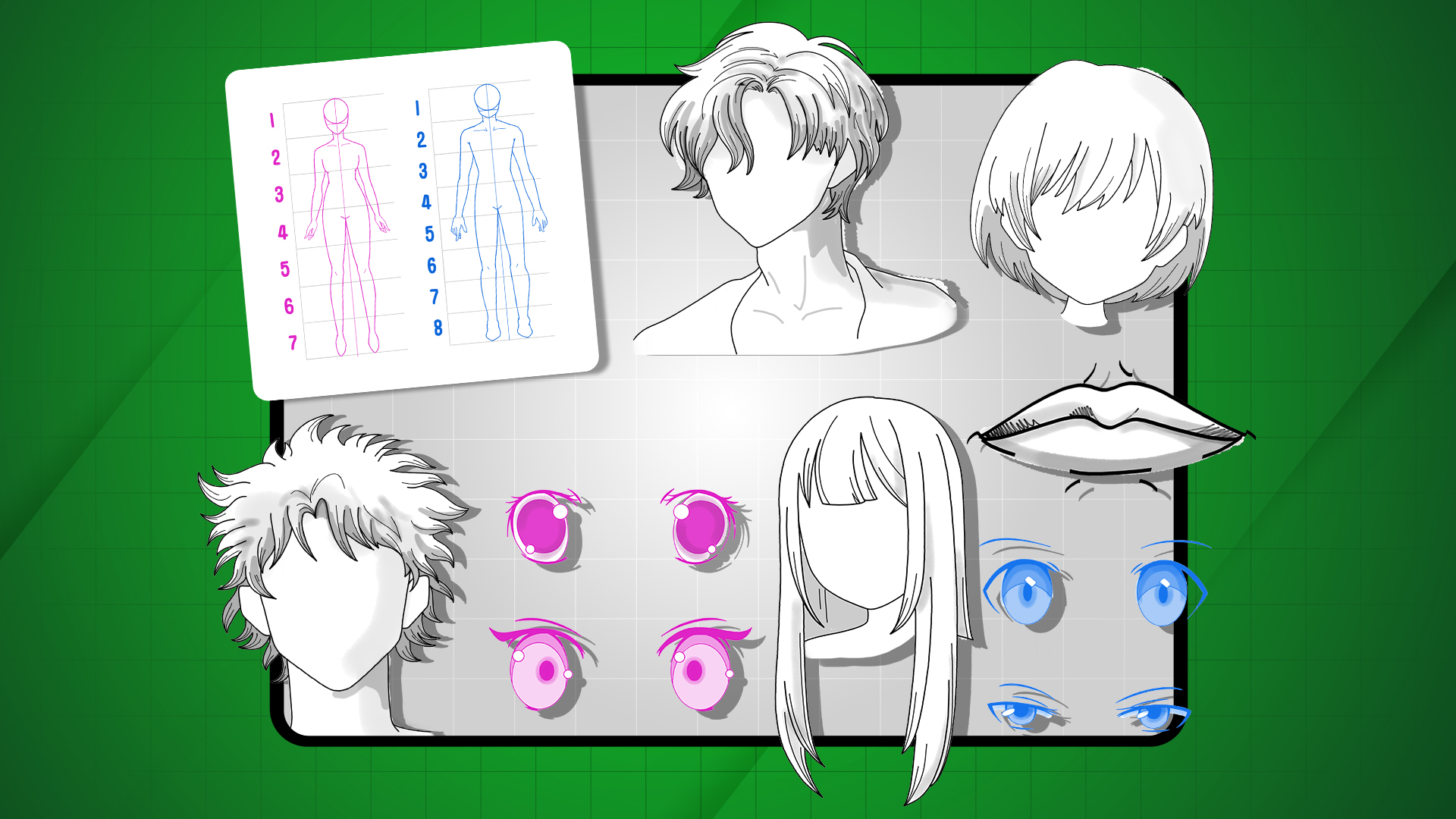 Figure Drawing on Drawing Desk