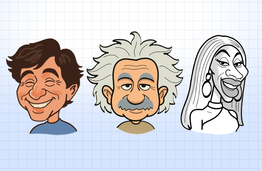 Caricarutes on Drawing Desk